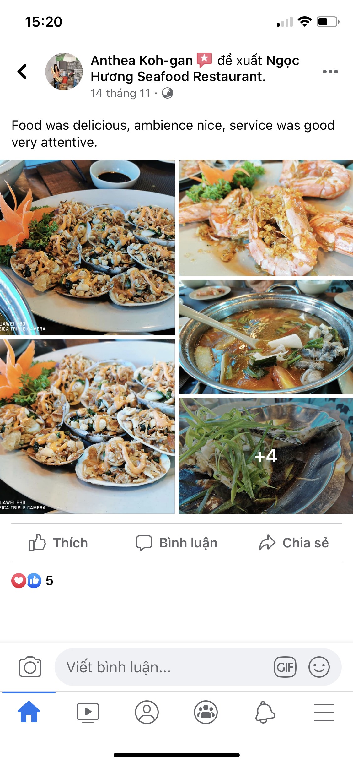 Review nhà hàng hải sản ngon Đà Nẵng