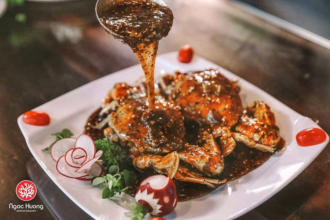 Top 5 hải sản Đà Nẵng ngon nhất Ngọc Hương Seafood Restaurant 3 - Ghẹ sốt tiêu đen